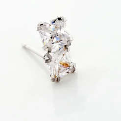 Histoire d'Or Boucles D'oreilles Puces De Zirconium or blanc oxyde Best