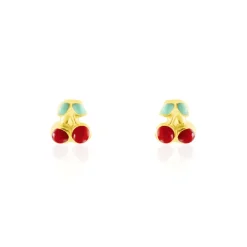 Histoire d'Or Boucles D'oreilles Puces Or Jaune Helicie Email Outlet
