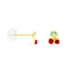 Histoire d'Or Boucles D'oreilles Puces Or Jaune Helicie Email Outlet