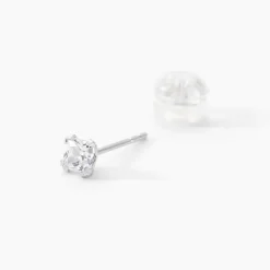 Histoire d'Or Boucles D'oreilles Puces De Zirconium or blanc oxyde Online