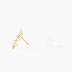 Histoire d'Or Boucles D'oreilles Puces Or Jaune Fortunella Oxydes De Zirconium Discount