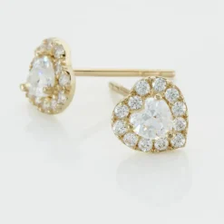 Histoire d'Or Boucles D'oreilles Puces Or Jaune Festuca Oxydes De Zirconium Sale