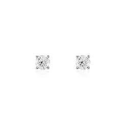 Histoire d'Or Boucles D'oreilles Puces Or Blanc Aphrodite Diamants or blanc diamant Sale