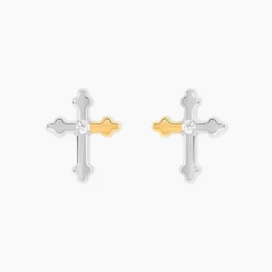 Histoire d'Or Boucles D'Oreilles Puces Or Jaune Oxyde De Zirconium