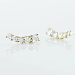 Histoire d'Or Boucles D'oreilles Puces Or Jaune Anaca Oxydes De Zirconium Clearance