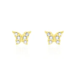 Histoire d'Or Boucles D'oreilles Puces Or Jaune Fragaria Oxydes Sale