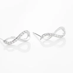 Histoire d'Or Boucles D'oreilles Puces Osanna s or blanc diamant Hot