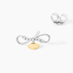 Histoire d'Or Boucles D'oreilles Puces Or Jaune Oxyde De Zirconium Discount