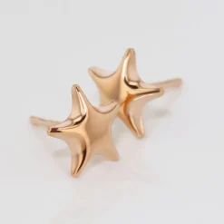 Histoire d'Or Boucles D'oreilles Puces Or Rose Lison Alphonsine Discount