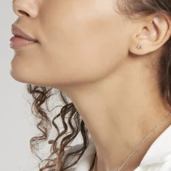 Histoire d'Or Boucles D'oreilles Puces Or Rose Lison Alphonsine Discount