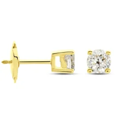 Histoire d'Or Boucles D'oreilles Puces Or Jaune Victoria Diamants Discount