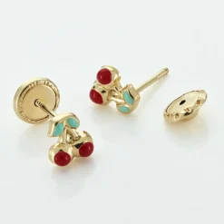 Histoire d'Or Boucles D'oreilles Puces Or Jaune Helicie Email Online