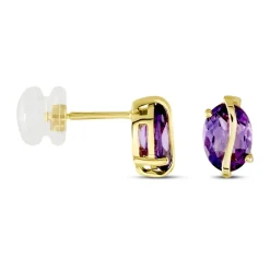 Histoire d'Or Boucles D'oreilles Puces Or Jaune Prudencia Améthystes or jaune amethyste violette Sale