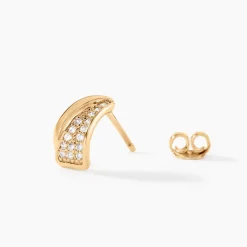 Histoire d'Or Boucles D'oreilles Puces Oliwia Plaqué Or Jaune Oxyde De Zirconium Best