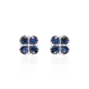 Histoire d'Or Boucles D'oreilles Puces Or Laura Blanc Saphir Et Diamant Sale