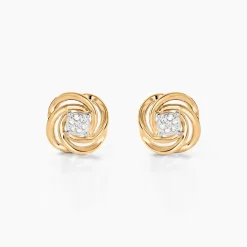 Histoire d'Or Boucles D'oreilles Puces Or Jaune Urlanie Diamants Discount