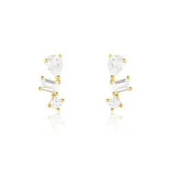 Histoire d'Or Boucles D'oreilles Puces Osip Or Jaune Oxyde De Zirconium Discount