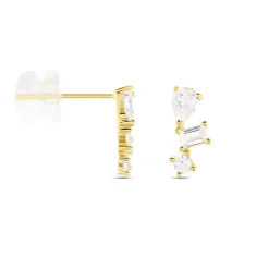 Histoire d'Or Boucles D'oreilles Puces Osip Or Jaune Oxyde De Zirconium Discount