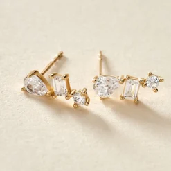 Histoire d'Or Boucles D'oreilles Puces Osip Or Jaune Oxyde De Zirconium Discount