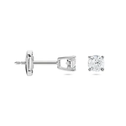 Histoire d'Or Boucles D'oreilles Puces Or Blanc Aphrodite Diamant or blanc diamant Sale