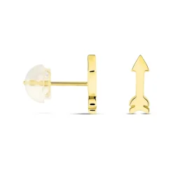 Histoire d'Or Boucles D'oreilles Puces Or Jaune Gnazi Best