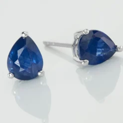 Histoire d'Or Boucles D'oreilles Puces Or Blanc Isador Saphir or blanc saphir Discount