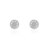 Histoire d'Or Boucles D'oreilles Puces Or Blanc Nawra Diamants Synthétiques Online