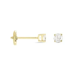 Histoire d'Or Boucles D'oreilles Puces Or Jaune Diamants Synthetique or jaune diamant synthétique blanc Outlet