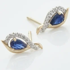 Histoire d'Or Boucles D'oreilles Puces Or Jaune Angelika Saphir or jaune saphir Online