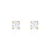 Histoire d'Or Boucles D'oreilles Puces Or Jaune Victoria Diamants
