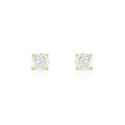 Histoire d'Or Boucles D'oreilles Puces Or Jaune Aphrodite Diamants or jaune diamant