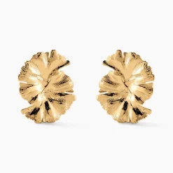 Histoire d'Or Boucles D'oreilles Puces Organic Plaqué Or Jaune Sale