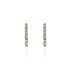 Histoire d'Or Boucles D'oreilles Puces Or Jaune Puces Judy Diamants Clearance