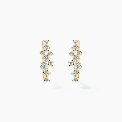 Histoire d'Or Boucles D'oreilles Puces Orlando Or Jaune Diamant Synthétique