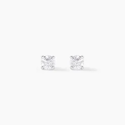 Histoire d'Or Boucles D'oreilles Puces Or Blanc Victoria Diamants Clearance