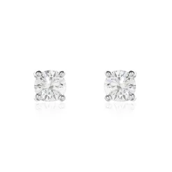 Histoire d'Or Boucles D'oreilles Puces Or Blanc Victoria Diamant Clearance