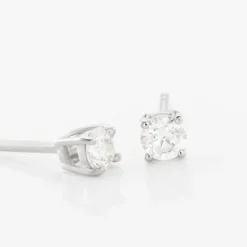 Histoire d'Or Boucles D'oreilles Puces Or Blanc Victoria Diamants Online