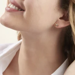 Histoire d'Or Boucles D'oreilles Puces Or Jaune Afua Diamants Discount