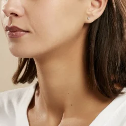 Histoire d'Or Boucles D'oreilles Puces Or Blanc Victoria Diamants Outlet