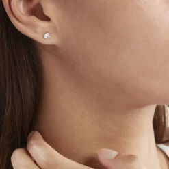 Histoire d'Or Boucles D'oreilles Puces Or Jaune Katherina Oxyde De Zirconium or jaune oxyde Discount