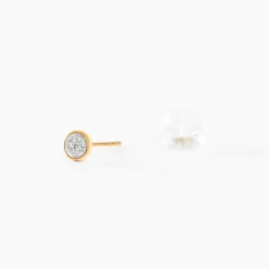 Histoire d'Or Boucles D'oreilles Puces s or jaune diamant Online