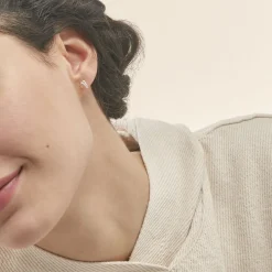 Histoire d'Or Boucles D'oreilles Puces Ouassima or jaune diamant Clearance