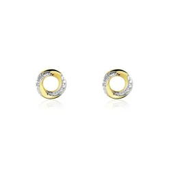 Histoire d'Or Boucles D'oreilles Puces Or Jaune Pamila Diamants Online