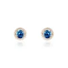 Histoire d'Or Boucles D'oreilles Puces Or Rose Maeva Topazes Oxydes De Zirconium Clearance