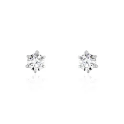 Histoire d'Or Boucles D'oreilles Puces Petrine Argent Blanc Oxyde De Zirconium Hot