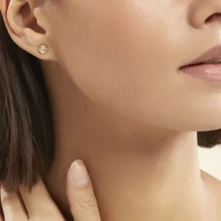 Histoire d'Or Boucles D'oreilles Puces Philine Fleur Or Jaune