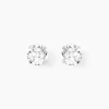 Histoire d'Or Boucles D'oreilles Puces Philia Argent Blanc Oxyde De Zirconium Outlet