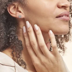 Histoire d'Or Boucles D'oreilles Puces Plaqué Or Radbod Pierres Artificielles Oxydes Discount