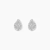 Histoire d'Or Boucles D'oreilles Puces Pear C Or Jaune Diamant Hot