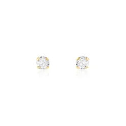 Histoire d'Or Boucles D'oreilles Puces Pepita De Zirconium or jaune oxyde Clearance